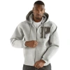 Pelle Pelle Men Grey Wool Hood Jacket