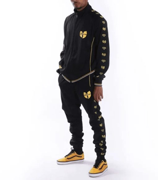 Pelle Pelle Men Printed Black Tracksuit