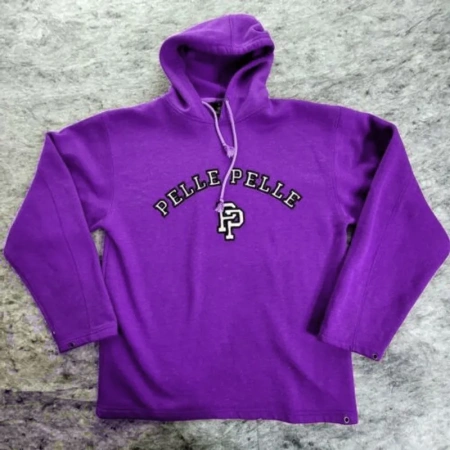 Pelle Pelle Purple Pullover Wool Hoodie