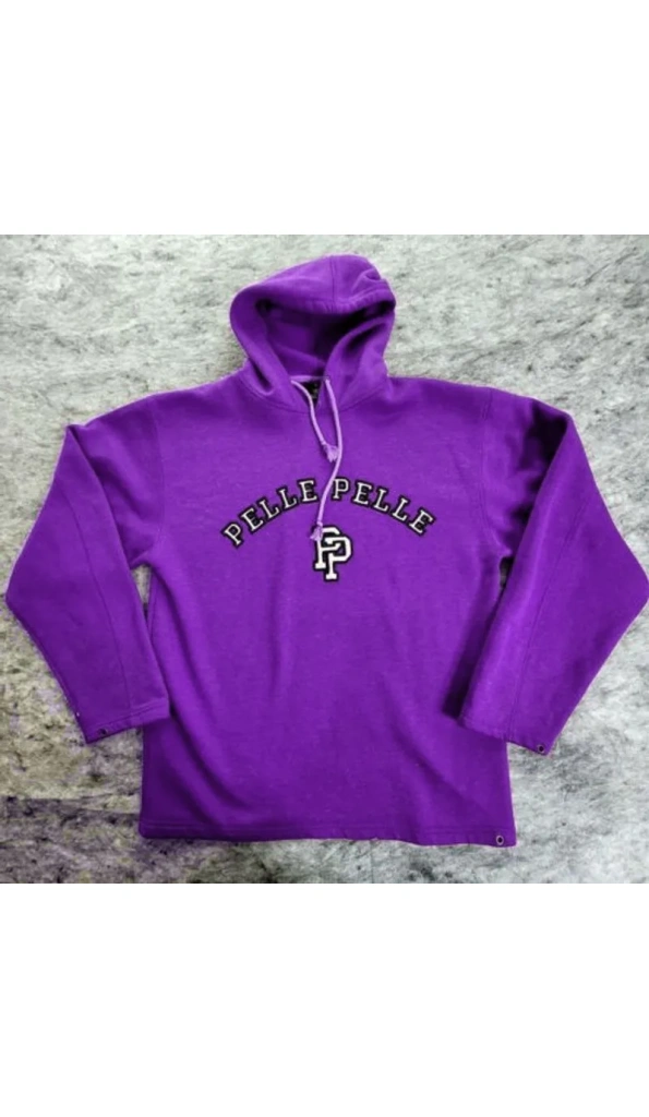 Pelle Pelle Purple Pullover Wool Hoodie | Men & Women