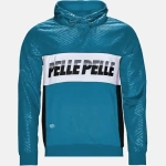 Pelle Pelle Men And Women Turquoise Hoodie