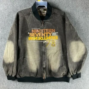 Pelle Pelle Grey Denim 1978 Zipper Jacket | Men & Women