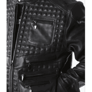 Pelle Pelle Men Black Burnish Mosaic Jacket | Leather Jacket view 3
