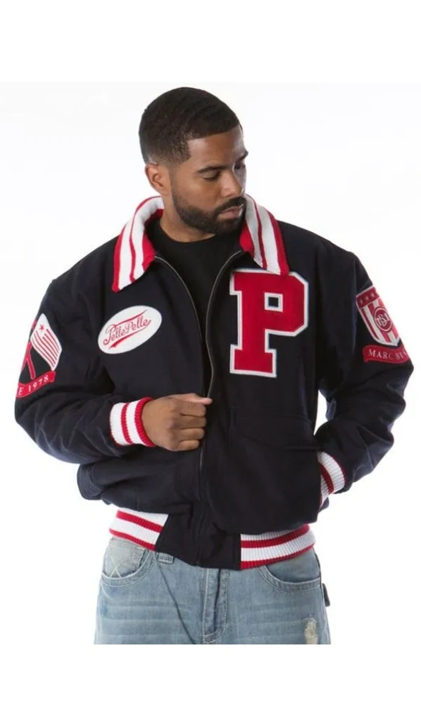Pelle Pelle Men MB Letterman Wool Jacket | Varsity Jacket