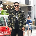 Pelle Pelle Green Camo Windbreaker Jacket