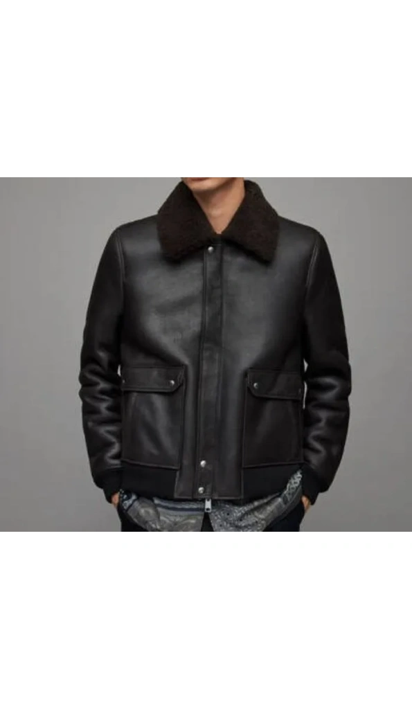 Pelle Pelle Nolan Shearling Leather Jacket | Black Jacket