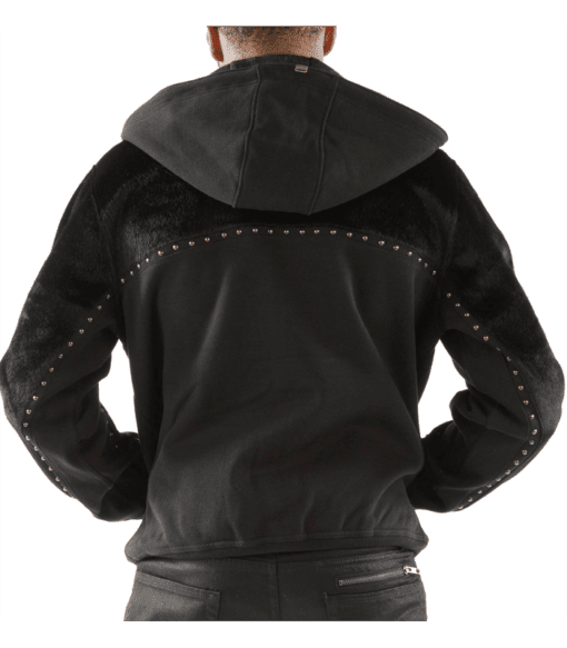 Pelle Pelle Black Ornate Wool Stud Jacket