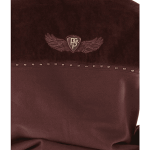 Pelle Pelle Maroon Ornate Wool Hood Jacket |  Studded Jacket view 3