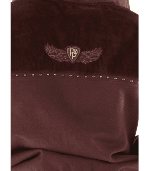 Pelle Pelle Maroon Ornate Wool Hood Jacket