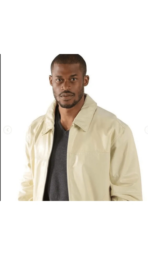 Pelle Pelle Men Cream Blouson Jacket | Leather Jacket