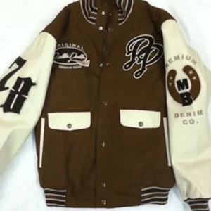Pelle Pelle Denim Co. Brown Varsity Jacket | Wool Jacket
