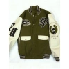 Pelle Pelle Denim Co. Olive Varsity Jacket