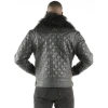 Pelle Pelle Men Fur Quilted Leather Jacket