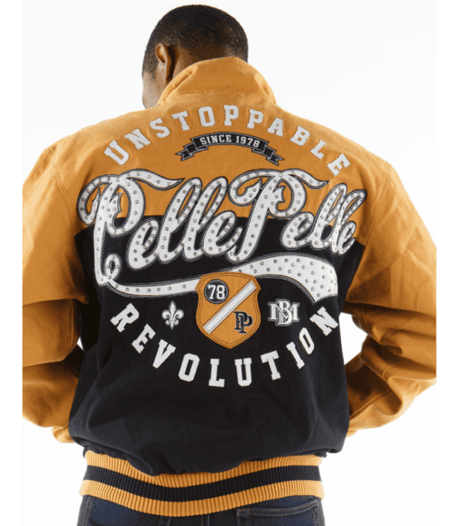 Pelle Pelle Yellow Revolution Varsity Jacket