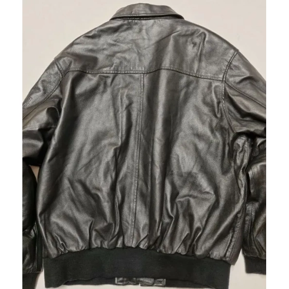 Pelle Pelle Shiny Black Leather Zipper Jacket | Men & Women