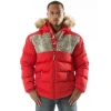 Pelle Pelle Snakeskin Fur Hood Puffer Jacket