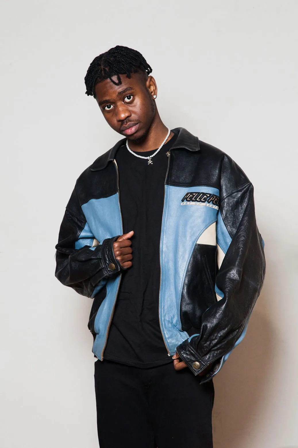 Pelle Pelle Art of Blue Black Leather Jacket | Men Jacket
