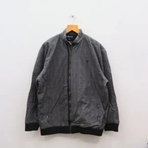 Pelle Pelle Grey Cotton Windbreaker Jacket | Men & Women view 2