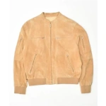 Pelle Pelle Light Brown Bomber Jacket, Leather Bomber Jacket