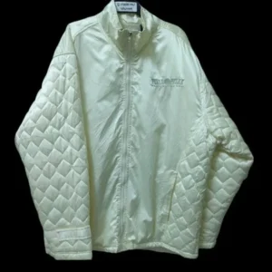 Pelle Pelle White Bomber Polyester Jacket | Men & Women