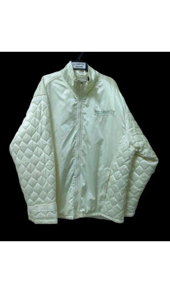 Pelle Pelle White Bomber Polyester Jacket | Men & Women