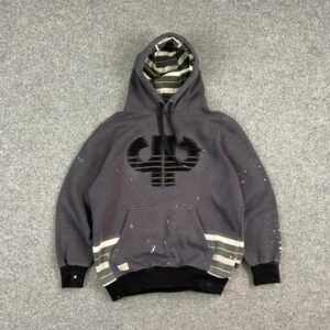 Pelle Pelle Grey Men And Women Wool Hoodie