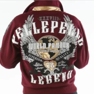 Pelle Pelle World Famous Legend Wool Jacket | Maroon Jacket