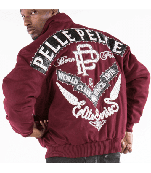 Pelle Pelle Maroon Elite Series Men Jacket