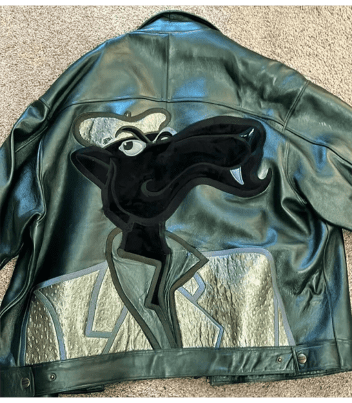 Pelle Pelle Green Cool Panther Leather Jacket