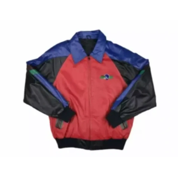 Pelle Pelle Leather Rugby Red Black Jacket