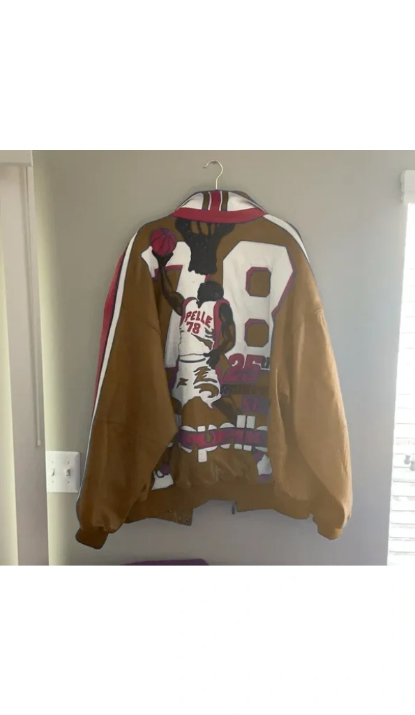 Pelle Pelle Basketball Brown Leather Jacket | 1978 Jacket