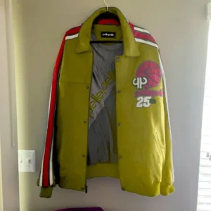 Pelle Pelle Basketball Olive Leather Jacket | Men & Women view 2