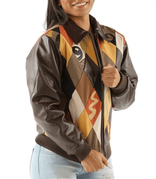 Pelle Pelle Brown Retro Diamond Jacket