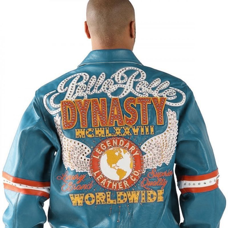 Pelle Pelle Dynasty Leather Turquoise Jacket