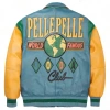 Pelle Pelle Turquoise Yellow Leather Jacket