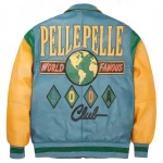 Pelle Pelle Turquoise Yellow Leather Jacket