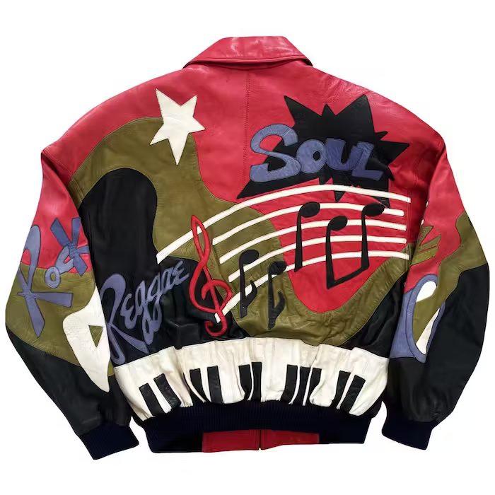 Pelle Pelle Red Rap Piano Leather Jacket