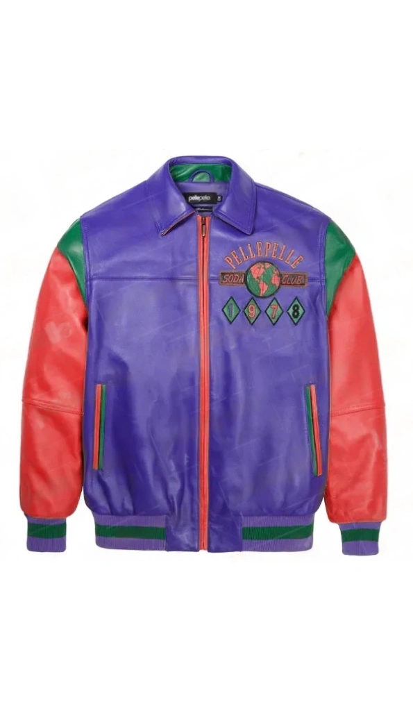 Pelle Pelle Red Purple Soda Club Jacket | Leather Jacket