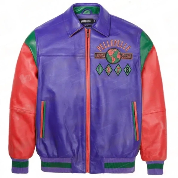 Pelle Pelle Red Purple Soda Club Jacket