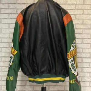 Pelle Pelle American Soda Club Varsity Jacket | Black Green view 4