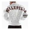 Pelle Pelle White Studded Leather Jacket