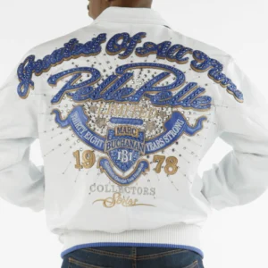 Pelle Pelle White Greatest Of All Time Leather Jacket view 2