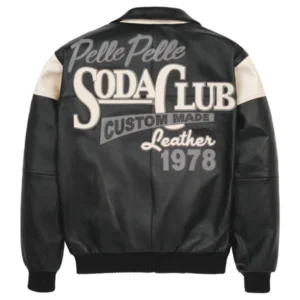 Pelle Pelle Black Soda Club Plush Jacket | Pelle Pelle Store view 2