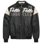 Pelle Pelle Black Soda Club Plush Jacket |Pelle Pelle Store,Pelle Pelle, Pelle Pelle Leather jacket,Leather Jacket,Soda Club Jacket, Soda Club Leather Jacket,Pelle Pelle Soda Club Plush Jacket,Plush Jacket,Black Jacket, Black Leather Jacket,Black Soda Club Jacket, Black Soda Club plush jacket