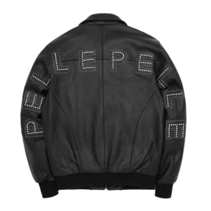 Pelle Pelle Black Stone Leather Jacket | Pelle Pelle Store view 2