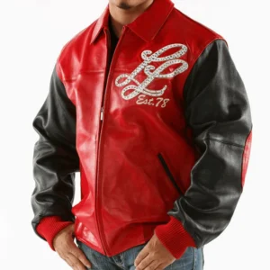 Pelle Pelle Red and Black Leather Jacket