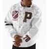 Pelle Pelle White Studded Leather Jacket