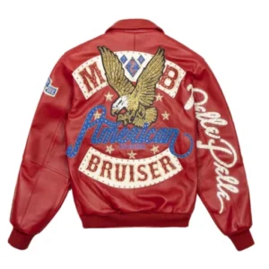 Pelle Pelle Red American Bruiser Leather Jacket view 2