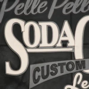 Pelle Pelle Black Soda Club Plush Jacket | Pelle Pelle Store view 5