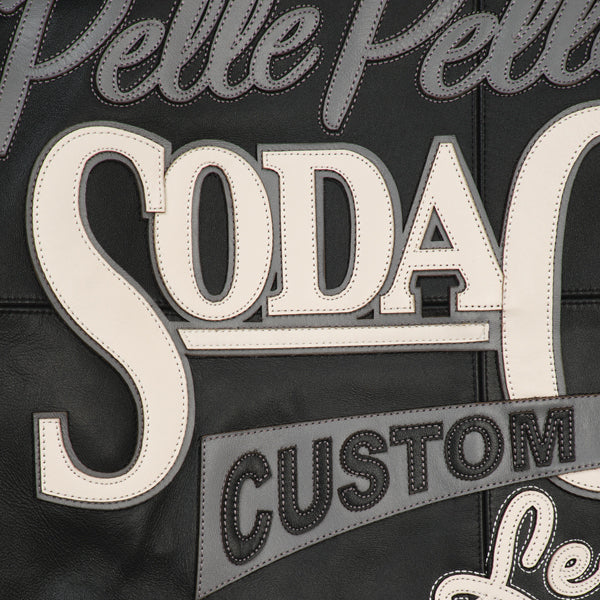 Pelle Pelle Black Soda Club Plush Jacket | Pelle Pelle Store view 5